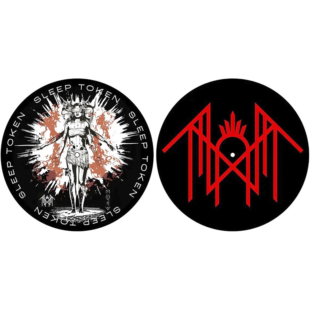 Sleep Token - Rain / Sigil Plattenspieler Slipmat - Schwarz